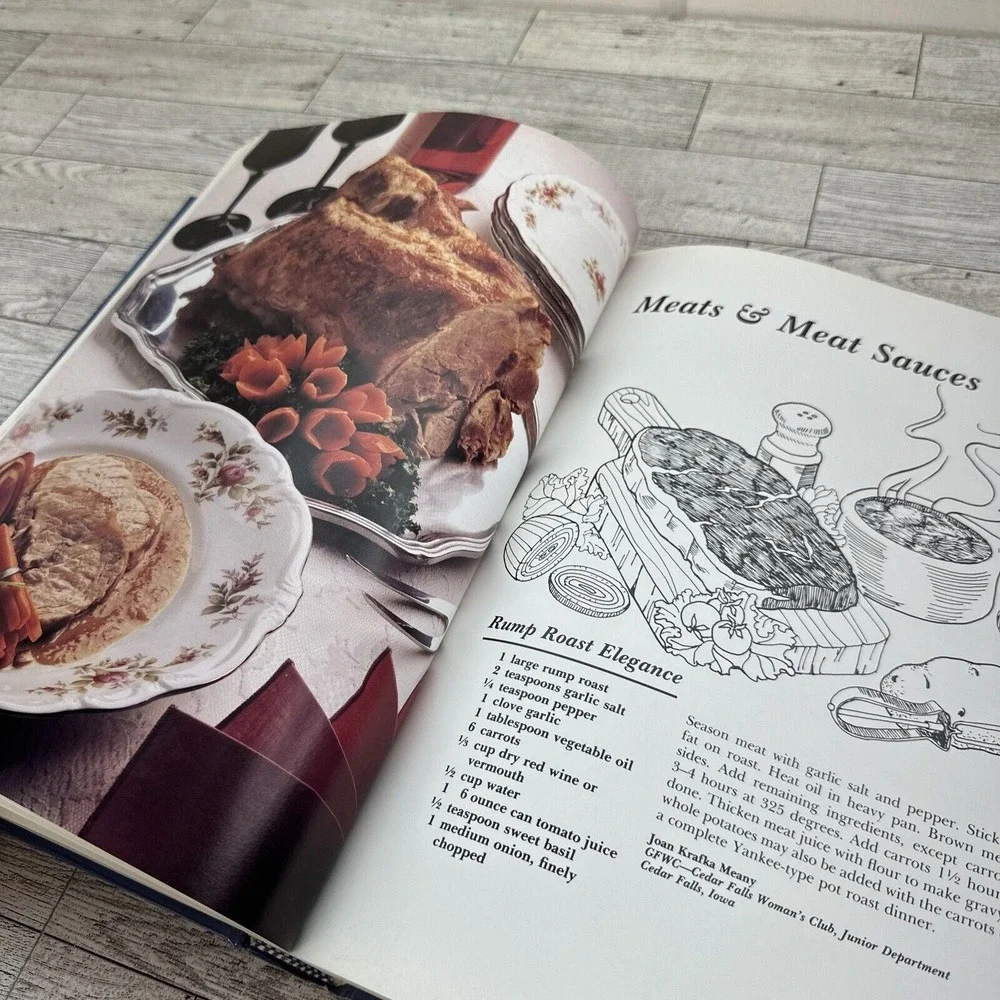 GFWC Centennial Cookbook 1988 Hardcover Recipes Appetizers Casseroles Bread (F8)